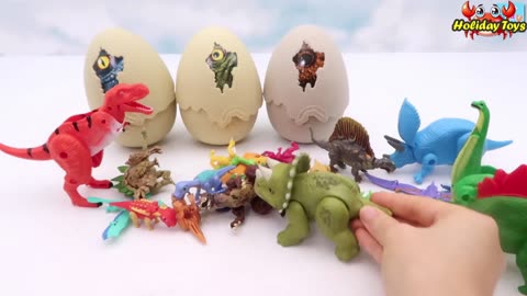 Carnotaurus Emerges from its Hatched Egg in the Afternoon