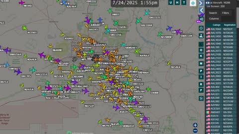 Bank of Utah Airplane activity over Arizona - July 24th 2025 - no audio -