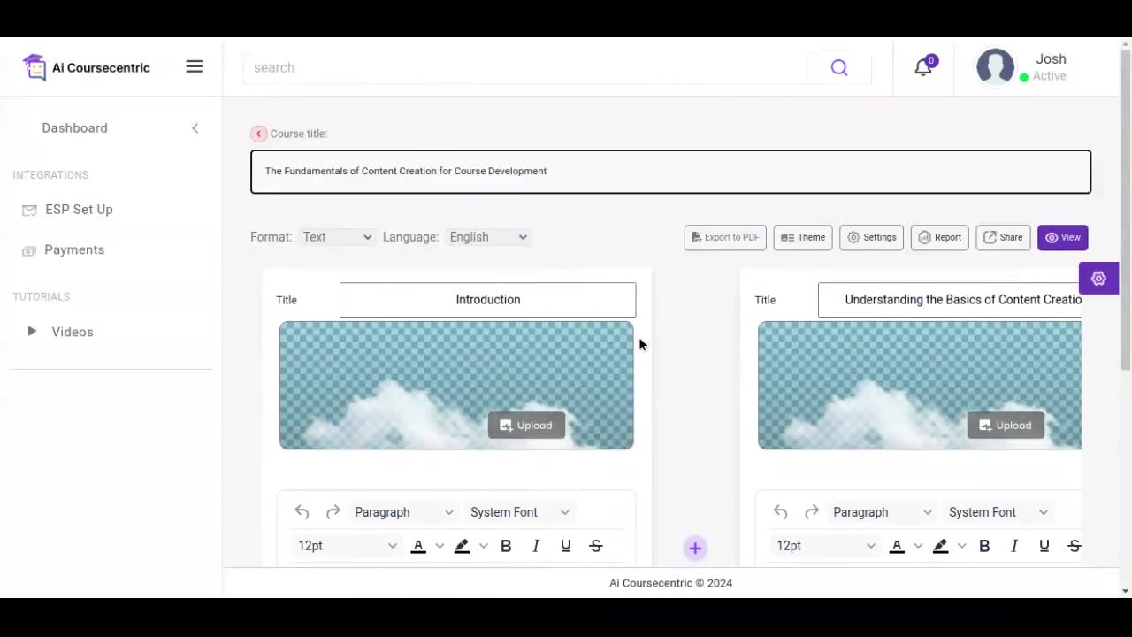 Aicoursecentric Demo: How to Launch Your First Course This Weekend Using Only AI.