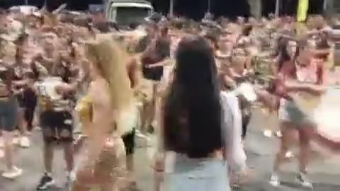 Escuela de samba TROPI JUNIOR - Ensayo técnico en la Costanera Norte - Salto, Uruguay 04/02/2026