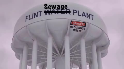 Flint Michigan Sewer water and pro black silence.