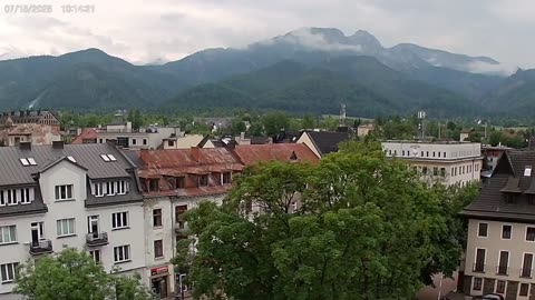 Morning View of Zakopane, a Mountain Village in Poland