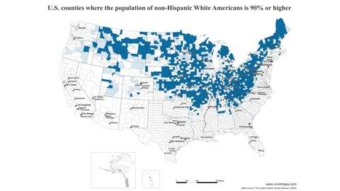 Visualizing the Geographic Diversity of Non-Hispanic White Populations