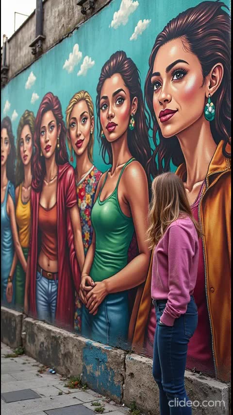 mulher sendo reconhecida na rua