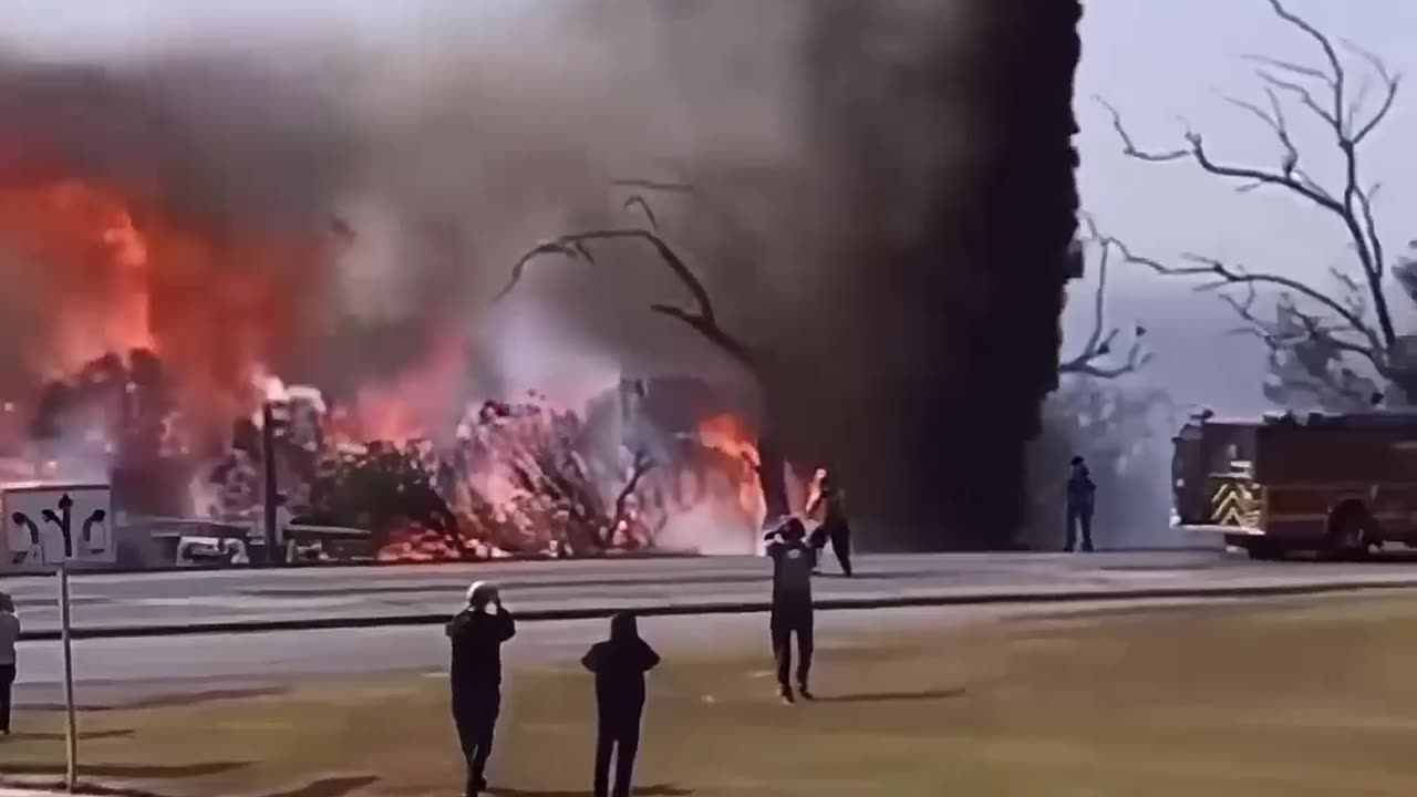 Did the fire helicopter miss a bit