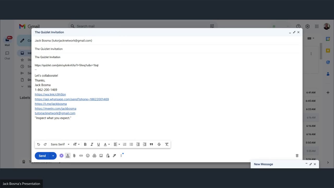 Quizlet Invitation: Jack Bosma