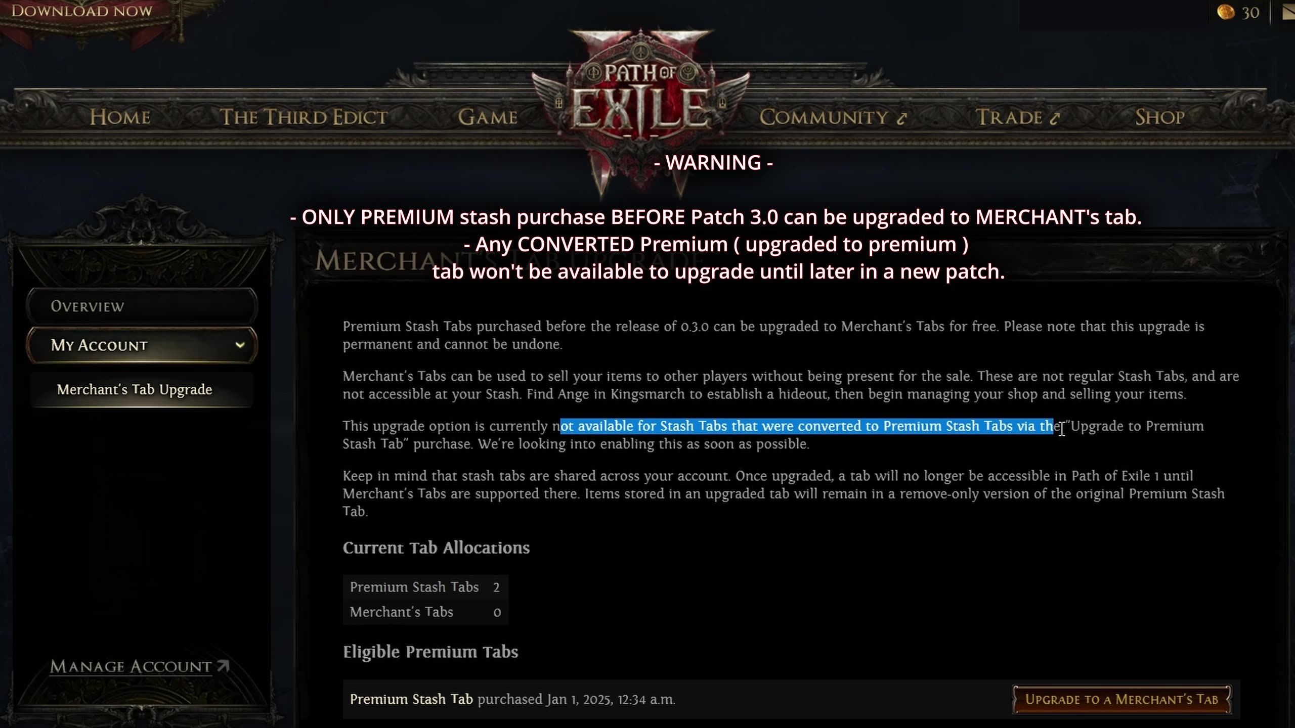 POE2│How to UPGRADE Your PREMIUM STASH to MERCHANT STASH - Full Guide 2025