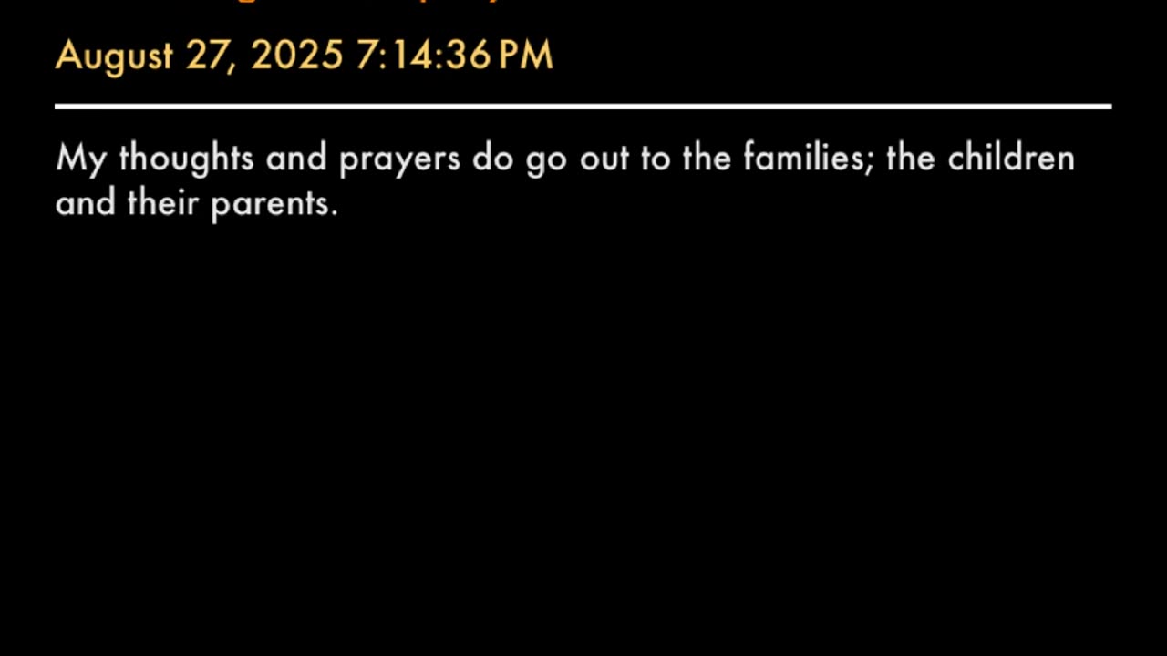 Our thoughts and prayers