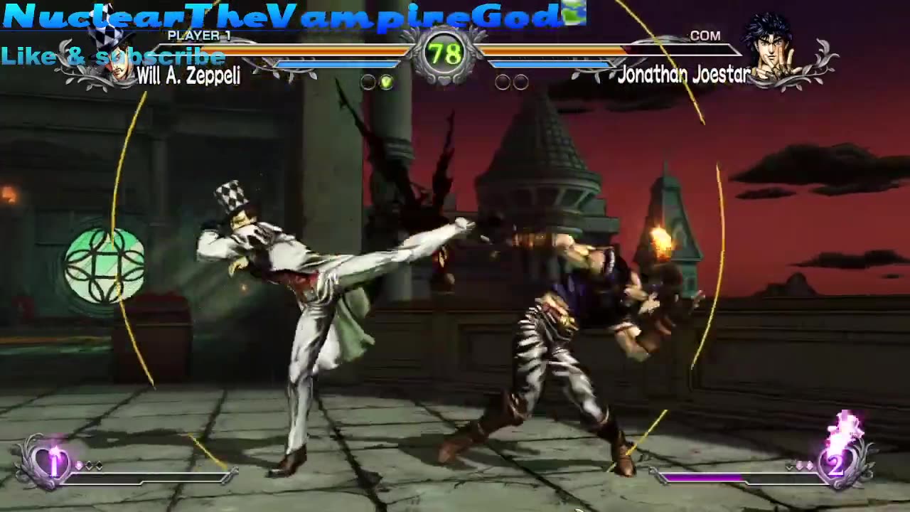 JJBA all star battle will a zeppeli vs Jonathan joestar