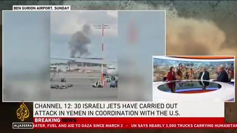 Israel strikes target Yemen’s Hodeidah a day after Houthi missile attack on Ben Gurion Airport