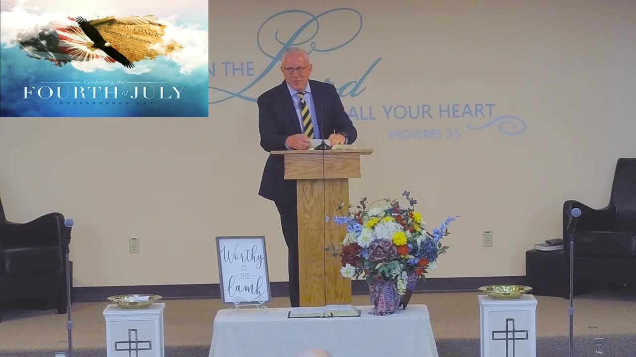 🇺🇸 INDEPENDENCE DAY Baptist Sermon! Happy 249th Birthday, America.