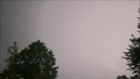 Intense lightning storm get more so as it goes