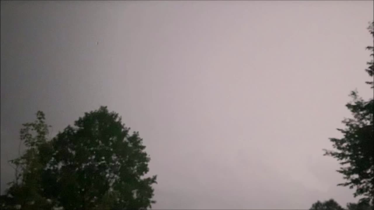 Intense lightning storm get more so as it goes