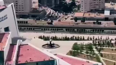 The arrival of Chinese President Xi Jinping in Kazakhstan