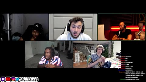 Adin Ross X Andrew Tate Full Stream with Guests!