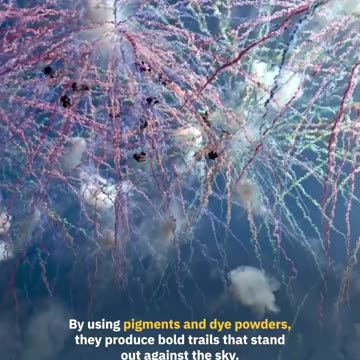 These fireworks are designed for the daytime