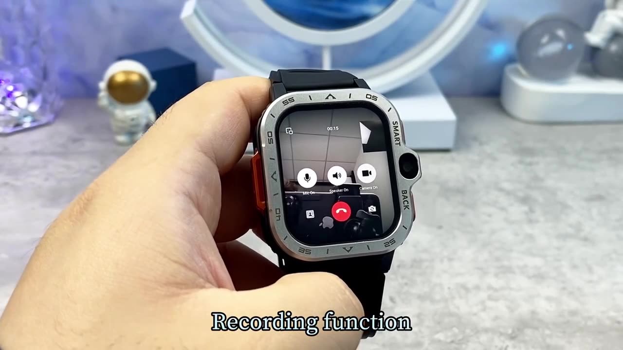 Smartwatch 5G Wifi DDR4 GPS SIM Card AMOLED Dual Camera 6G+128G Memory