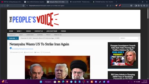 NETANYAHU WANTS US TO STRIKE IRAN AGAIN #ww3 #endtimes #lastdays #wartime #war #israelites #nuclear