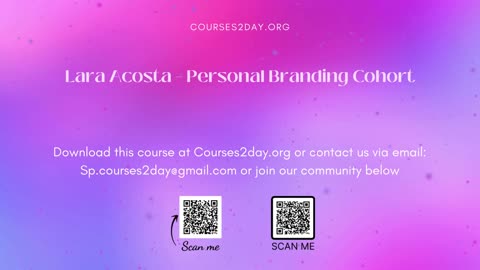 [GET] Lara Acosta – Personal Branding Cohort