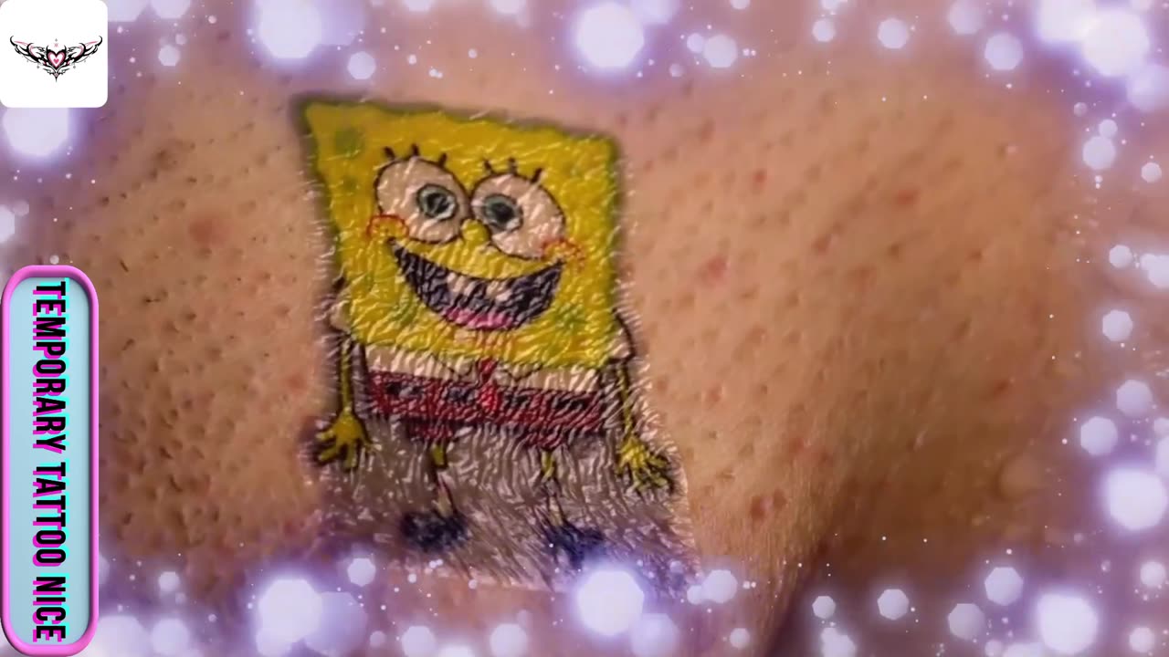 SpongeBob temporary tattos#temporarytattoo #temporarytattoos #temporarytattosticker