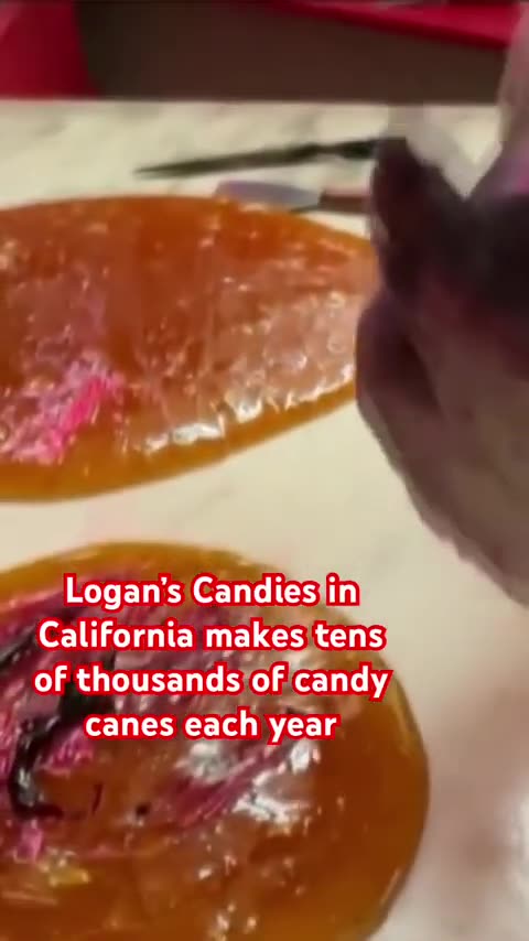 See how one family-owned business makes homemade candy canes #shorts