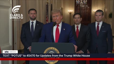 ¡URGENTE! Trump a la Nación: “Irán debe hacer la paz o enfrentará algo peor” | Mensaje urgente tras el ataque