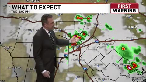 Triple-digit heat with spotty storm chances
