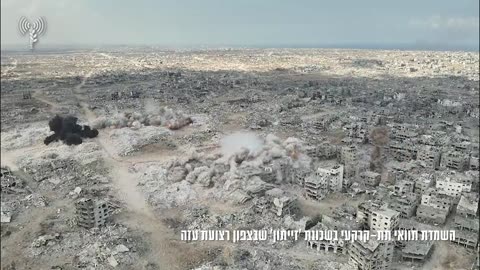 A Hamas tunnel spanning hundreds of meters in Gaza City's Zeitoun neighborhood