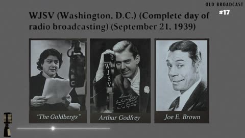1939 Radio: WJSV Broadcast Day Pt 17 - Edwin C. Hill News, Warner Analysis & FDR Speech, OTR Capsule