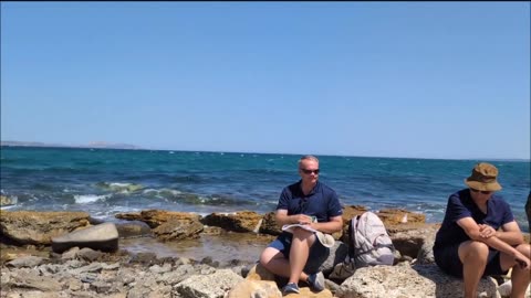 The Shore of Troas by the Aegean Sea (Turkey)