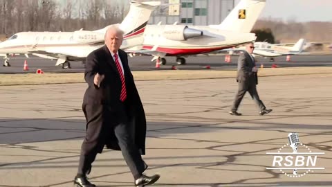 WATCH: President Trump departs Morristown, N.J. via AF1 for PHL - 3/22/25