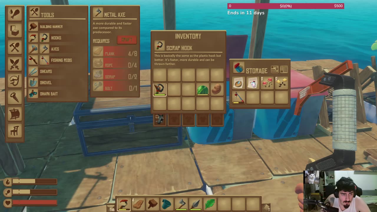 Road to 100 followers 42/100! RAFT is the game DAY 1