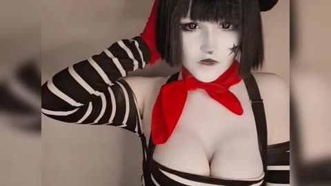 Hot tiktok - cute and lovely clown with big breasts