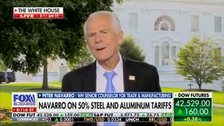 Navarro about President Trump raising the steel tariffs to 50%