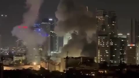 Longer video of Iran's strike