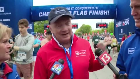 May 3, 2025 - WTHR's Chuck Lofton Covers His Final Indy Mini Marathon