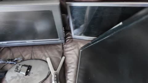 Given 3 small tvs I think only the 20 inch one with DVD player is worth keeping as has the remote