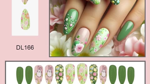💅 Coffin Press-On Nails – Yellow Bee & Flower Design 🌼🐝
