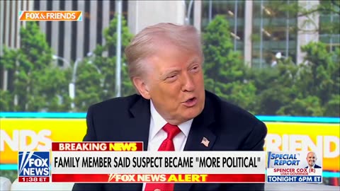 POTUS says his son Barron asked specifically if he could meet Charlie Kirk.