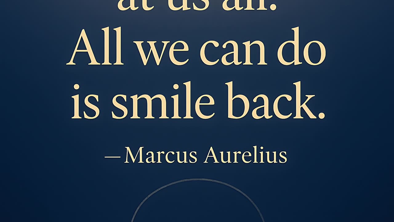 All we can do is smile back