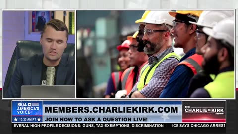 CHARLIE KIRK TALKS H1-B VISAS