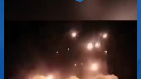 The appearance of the Israeli sky lighting up like hell in a bomb attack