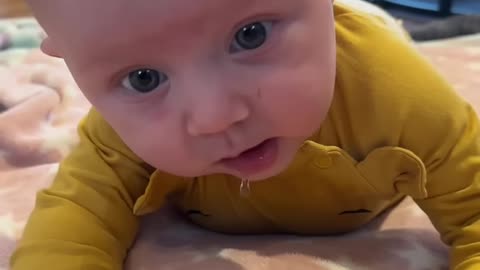 day 106 baby kayla has a blast playing on the floor