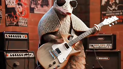 #rock #tatu #ia #guitar #animais