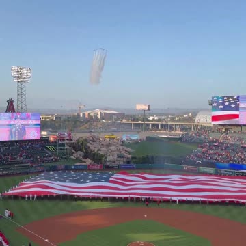 JUST IN at Los Angeles Angels OC Stadium: In honor of Military Appreciation