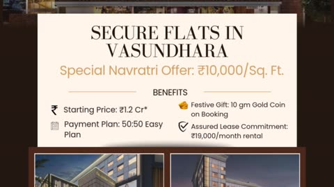 Investment Opportunity 2025 Sawasdee Centre Vasundhara Ghaziabad Apartments