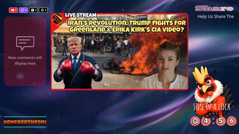 Iran's Revolution, Trump Fights For Greenland & Erika Kirk's CIA Video? Live Stream