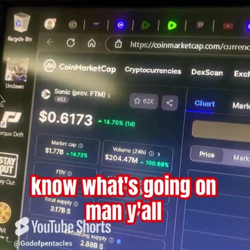 Sonic ftm price prediction crypto market news trending #fyp