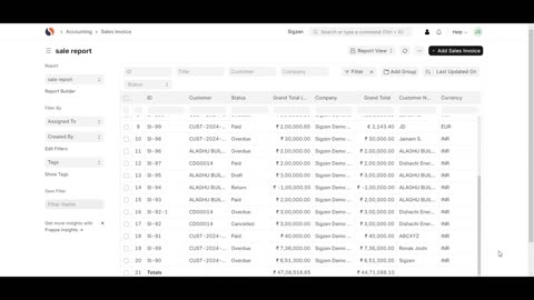 SigzenERP - How to Create Custom Reports Step-by-Step Guide