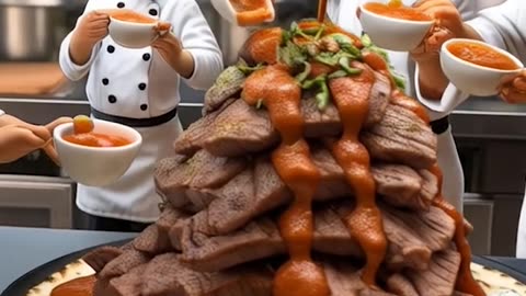 Miniature workers cooking AI Generator Video #miniature #klingai